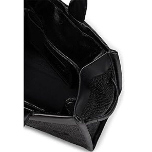 #123 NWT - Marc Jacobs The Woven DTM Large Tote/Shoulder/Crossbody Black Bag - Picture 5 of 17